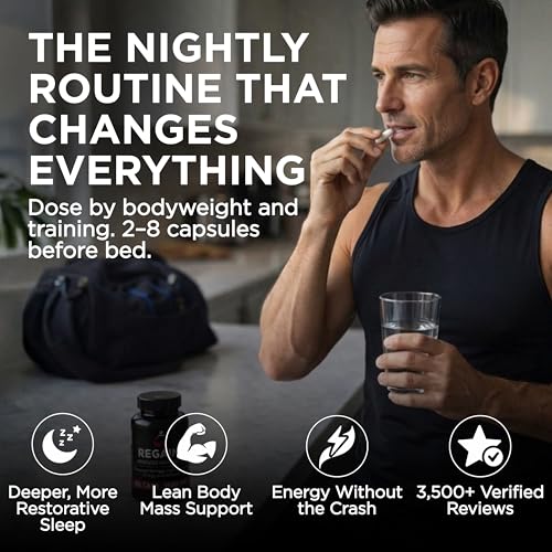 Image of HGH Supplements for Men & Women - REGAINS Starter Pack, Anabolic Peptides for Muscle Growth, Muscle Recovery & Muscle Builder for Men, Human Growth Hormone Booster Post Workout Supplement, 30 Pills