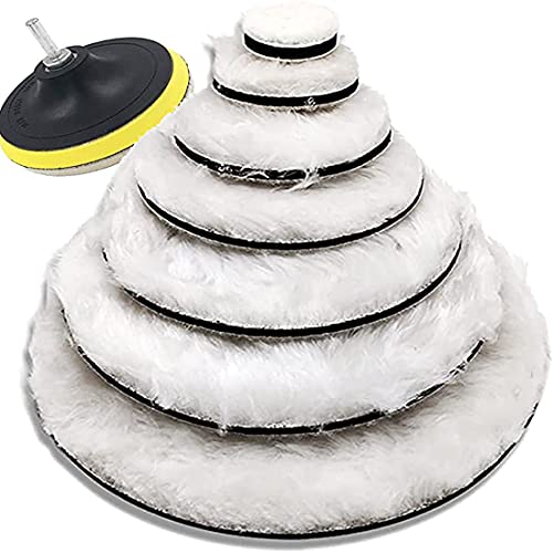 Image of DIY Crafts 3 Pcs, 4 inch inch Fur Felt Pad Only, Fur Felt Pad Only For Car Cleaning Felt Wool Foam Polishing Waxing Pad Buffing Polishing Wheel Sponge Wool Buffing Pad(3 Pcs, 4 inch inch Fur Felt Pad Only)