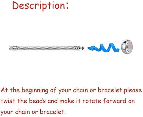 Miniatura 3 de ARTCHARM  Abalorio espaciador de plata de ley 925 para pulseras de abalorios