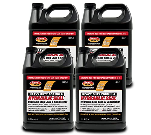 Bar's Leaks H60-1-4PK Hydraulic Seal Stop Leak & Conditioner, 1 Gallon, 4 Pack
