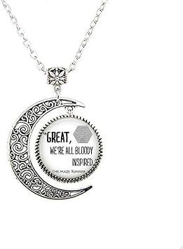 Glass Dome The Maze Runner Pendant Moon Necklace