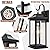 Roravilila 2-Pack 17 Inch Large Outdoor Light Fixtures, Exterior Matte Black Wall Sconces IP65 Waterproof Anti-Rust, Porch Lights with Clear Glass Outside Modern Wall Lanterns E26 Bulb Base