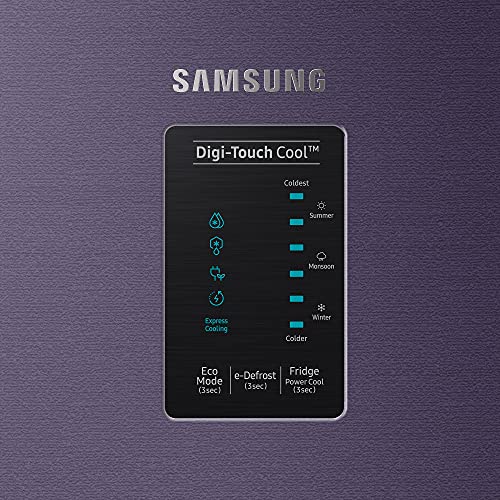 Image of Samsung 198 L 4 Star Digital Inverter Single Door Refrigerator Appliance (RR21A2D2XUT /HL, Digi-Touch Cool, Base Stand with Drawer, Pebble Blue, Medium)