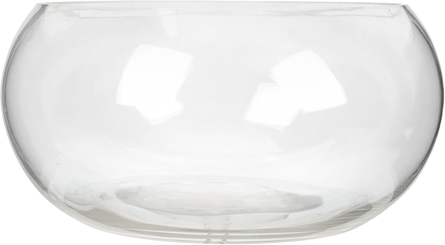 Mipcase Glass Fish Bowl Aquarium Hydroponic Plant Terrarium Desktop Goldfish Bowl for Office Home Decoration