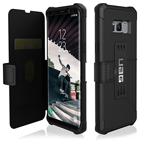 URBAN ARMOR GEAR [UAG] Samsung Galaxy S8+ [6.2-inch Screen] Metropolis Feather-Light Rugged [Black] Military Drop Tested Phone Case