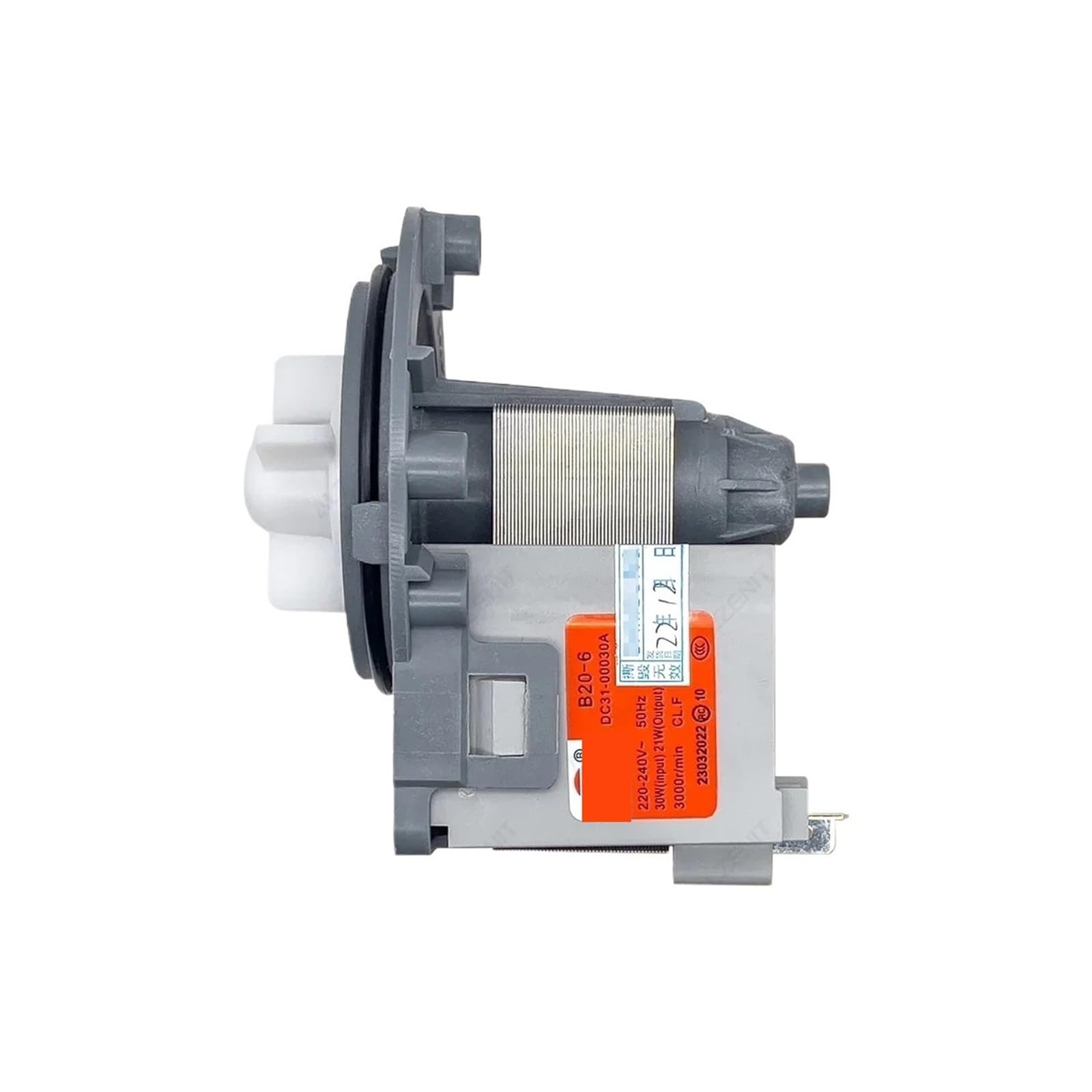 Washing Machine Drain Pump Motor，Compatible for Samsung，B20-6 220-240V 50Hz 30W 3000r/min DC31-00030A Drainage