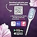iProven Basal Body Thermometer with Backlight & Big Digits, 1/100 Degree High Precision, BBT for Ovulation Tracking, 30 Memory Recall, Accurate Fertility Temperature Tracker