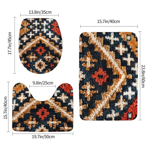 Tapis de sol antidérapant imprimé lavable et facile à nettoyer - 3