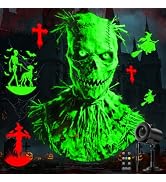 12-in-1 Halloween Projector Lights, Dynamic Projection Light with Skull | Zombie Patterns, HD Hor...