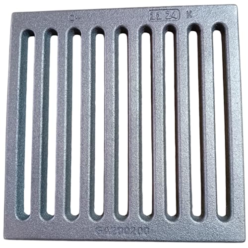 LUNA WAY CAST IRON - Rejilla para cenizas de hierro fundido | Optimiza el tiro de la chimenea y la estufa | Resistente a altas temperaturas | Fácil limpieza, hierro fundido, 20 x 20 cm