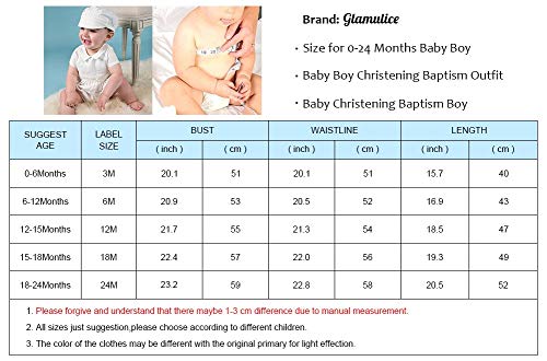 Booulfi Baby Boy Christening Outfit – White Romper With Hat & Bow Tie | Baptism Church Jumpsuit For Newborns & Infants
