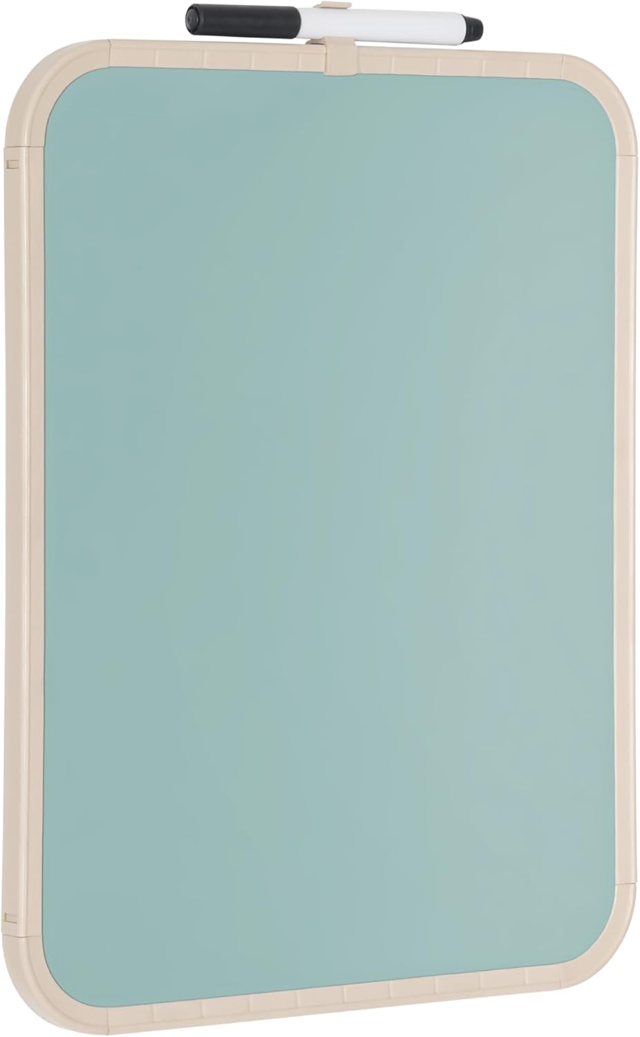 Bi-Office Easy Olive Tree Magnetic Board, 27.9 x 35.5 cm, Painted Steel Surface, Beige Plastic Frame