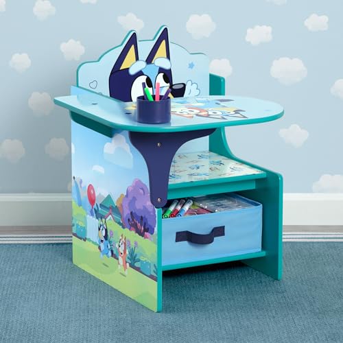 Delta Children Bluey Chair Desk with Storage Bin - Greenguard Gold Certified, Blue by Delta Children - Image 2