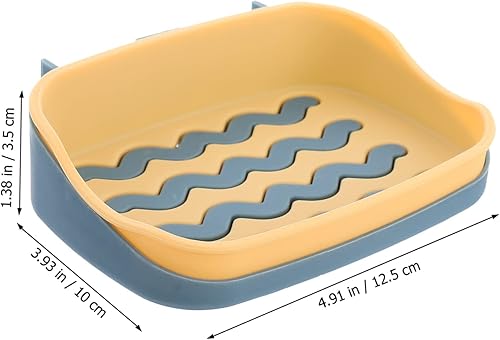 Miniatura 8 de Cabilock Soporte de jabón de 3 piezas montado en la pared, resistente estante de almacenamiento de jabón de baño, bandeja de drenaje