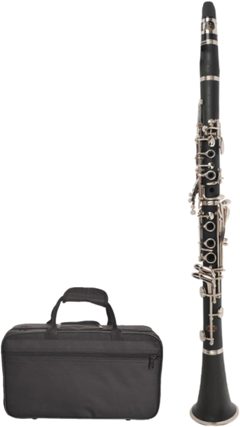 Bb Clarinet 17 Keys B Flat Musical Instruments Bakelite Tube Nickel Plated Clarinet Professional Clarinet