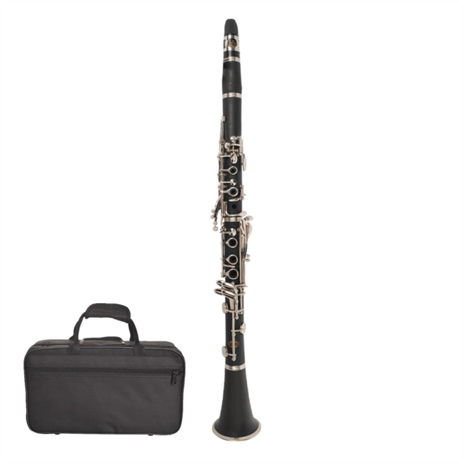 DZDZDZ Buffet Bb Clarinet 17 Keys B Flat Musical Instruments Bakelite Tube Nickel Plated Clarinet Professional Clarinet (Color : 2)