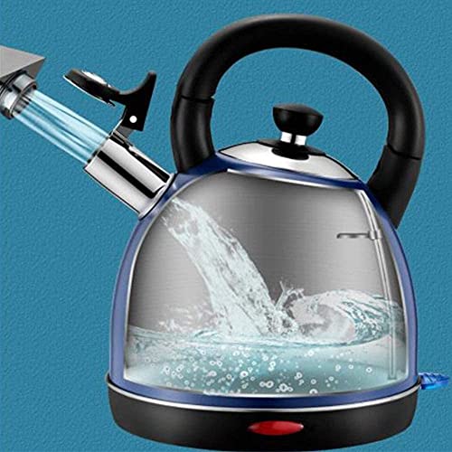 Fisecnoo 2L Elektrokessel Edelstahl Akku-Teekessel, Schnellkoch-Öko-Wasserkocher, Bpa-Freikessel Automatische… – Bild 3