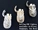 GStar Cannabis Leaf Emblem Dual Flame Butane Torch Lighter