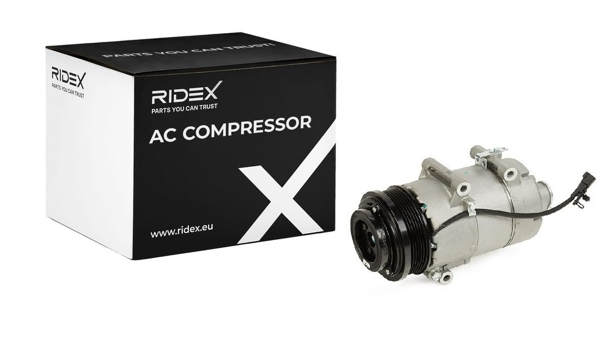 RIDEX Compresor aire acondicionado 447K0339 Compatible con FORD Focus Mk2 Familiar DA, FFS, DS C-MAX DM2 Focus Mk2 Hatchback DA, HCP, DP Focus C-Max DM2 Focus Mk2 Sedán DB, FCH, DH