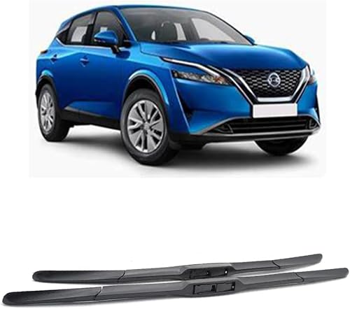 RESKIU Car Front Windshield Wiper Blade Set Replacement for Nissan Qashqai J12 2021-2024, All Season Windscreen Wipers Quiet Easy Installation