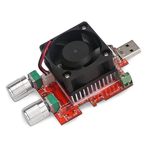 DROK Handy DC3-21V 3.5A USB Adjustable Constant Electronic Load Portable 35W Power Aging and Discharging Electric Resistance Resistors for Mobile Power Pack Testing