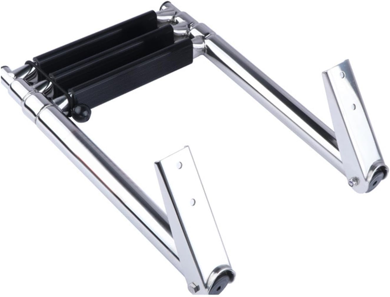 Telescoping Pontoon Boat Ladder Boarding Ladder Removable Folding Ladder Ladder for Speedboat, Yacht, Camper RV, 3 Steps(3 Steps)