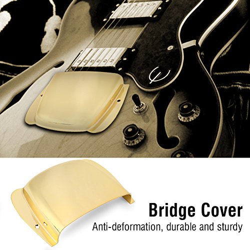 Pickup Cover Zinc Alloy Pickup Bridge Plate Cover Set For Bass Electric Guitar (Gold) #TOP1