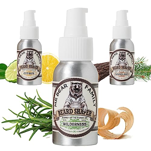 Beard Moisturiser Beard Styling Cream – Natural Hold Beard Softener for Men Contains Jojoba + Argan Oil + Shea Butter – Beard Care Beard Cream for Fuller More Styled Beard Hair – Wilderness 50ml