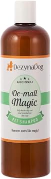 Magic Formula De-Matt Magic Dog Shampoo - Dematting and Detangling Shampoo for Dogs - Prevents Coat Damage & Reduces the Chance of Future Tangles - Remove Matts Like Magic, 500ml