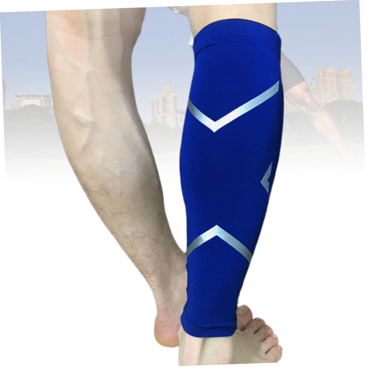 ORFOFE Sports Shin Guard Knee Pad Quick Dry Breathable Leg Sleeves for Running Hiking Basketball Calf Compression Sleeve Size m
