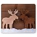 Produktbild Elch Mauspad, Timber Elch Figur in verschiedenen Tönen Romantische Noel Time Romantik Freude Vintage Style, Mousepad, Brown Tan