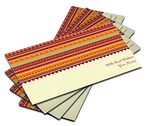 Image of Brown Cloud Customised Exclusive Shagun /Money /Gift Envelope /Cover /Lifafa for Gift /Festival with Personalized Text Message /Name /Photo (SERGLR BC 11) (Pack of 20)