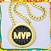 Tondiamo Sports MVP Turnover Chain Medal 6 Big Gold Champ Award Necklace Chain Baseball Basketball Football Soccer Softball Volleyball Sports Competitions Prize Gifts and Party Favors