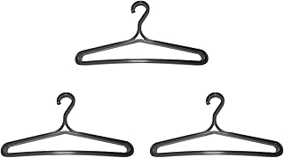 Heiikiuy 3 perchas para traje de buceo, para traje seco, plegable, soporte para abrigos, buceo, traje de baño, color negro
