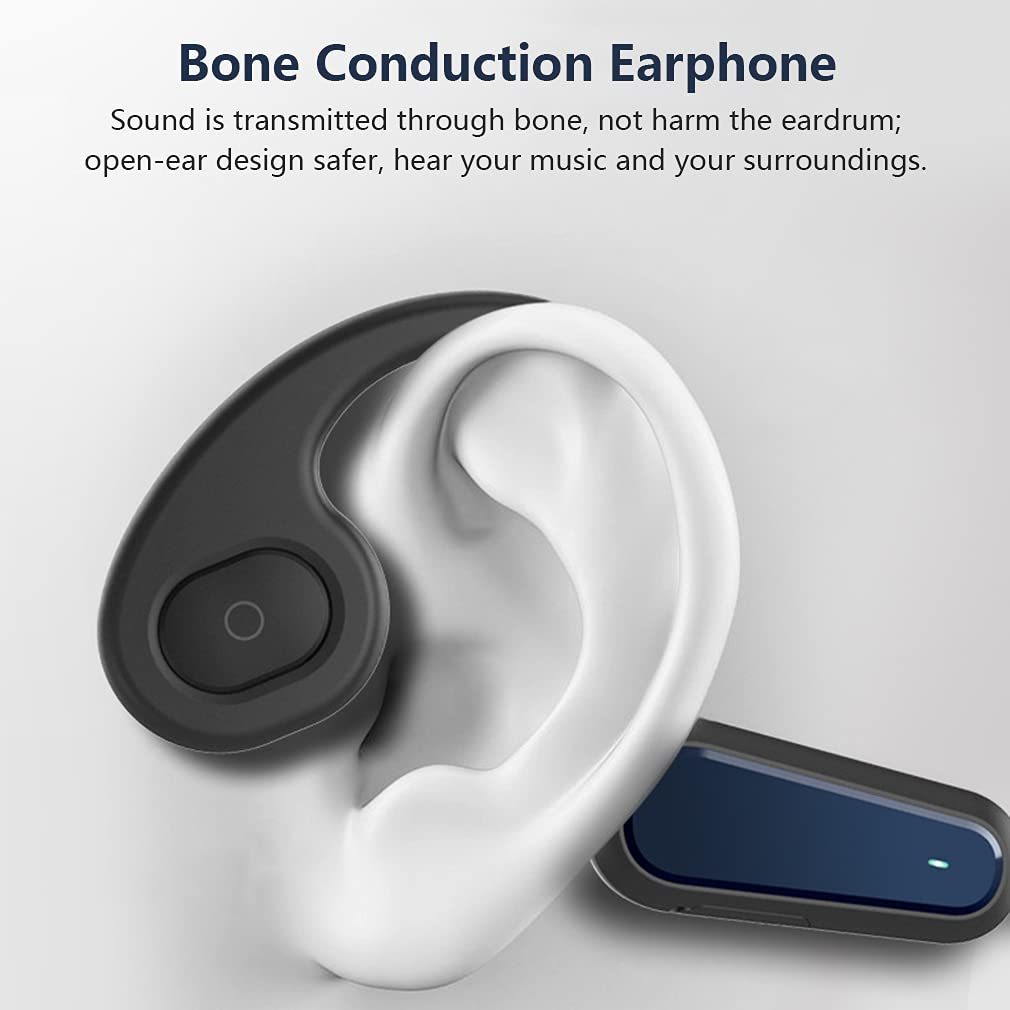 Bezprzewodowe słuchawki Bluetooth z przewodnictwem kostnym, sportowe zestawy słuchawkowe z otwartym uchem, IPX5, wodoodporne, lekkie, bezprzewodowe słuchawki stereo, redukcja szumów, do jazdy,