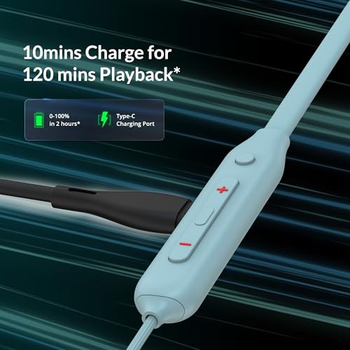 Image of AROMA NB121 Buzz Upto 60 Hours Playtime*, ENC, Magnetic On /Off Fast Charging Bluetooth