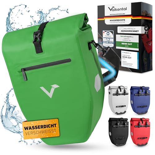 Valkental® Große & wasserdichte Gepäckträgertasche - Fahrradtasche für...