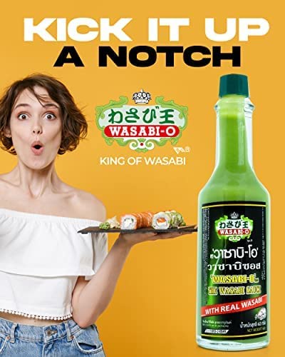 image for Wasabi-O Wasabi Sauce With Real Wasabi - Wasabi Hot Sauce For Sushi, R