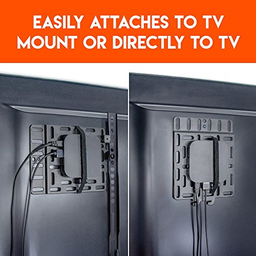 Universal Streaming Device Mount Holds Media Devices Up to 3lbs Securely Behind Flat Screen TVs - Compatible with Apple TV, Roku, Amazon Fire TV, TiVo Mini, and More - Echo-SDMU