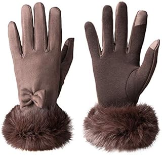 Vagasi Women Winter Gloves Thermal Velvet Touch Screen Texting Windproof Warm Glove for Driving Running