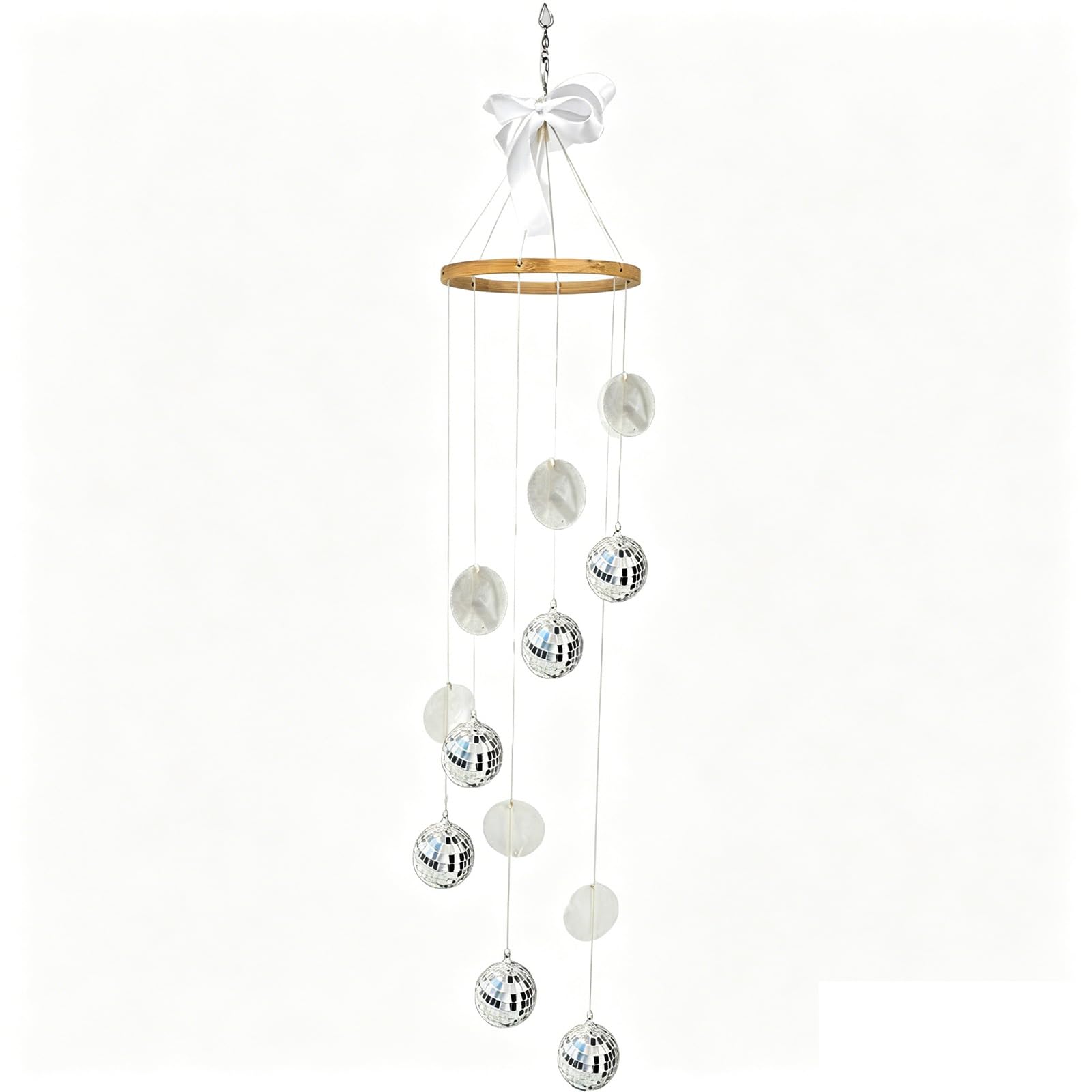 ZEPFJHE Nature Circles Disco Hanging Ornament for Window Balcony Home Circles
