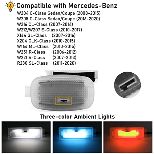 Luces LED Ambiente Para Mercedes Benz C-Class W204 W212 miniatura 3