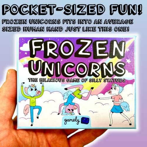 Frozen Unicorns: The Hilarant Pocket Size Party Game of Silly Statues. Le Jeu Familial Rapide à Apprendre Qui Fait Rire Les Enfants et Les Adultes.