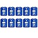 Produktbild HAC24 10 Stück Parkscheibe mit Eiskratzer und Gummilippe Kunststoff Auto Parkuhr 15,5x12 cm Blau