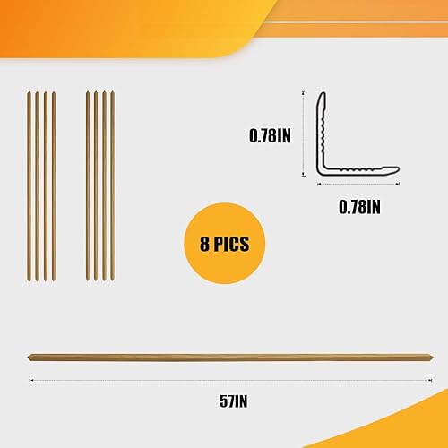 Miniatura 33 de OUZUGIE WPC Paneles de Pared de Lata Acústica, Paquete de 8 Paneles de Pared 3D de 96 x 6 Pulgadas para Decoración de Paredes Interiores, Sala de