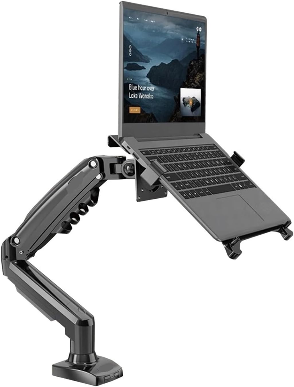 F80-FP Stand Desktop Hole-Free Lifting Rotating(White)