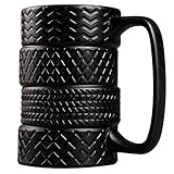 Form: zylindrisch ACAMPTAR 400 Ml Kreative Reifen Becher Gro？e Kapazit？t Keramik Becher Pers？nlichkeit Tee Kaffee Tasse Slip Büro/Haushalt Wasser Tasse