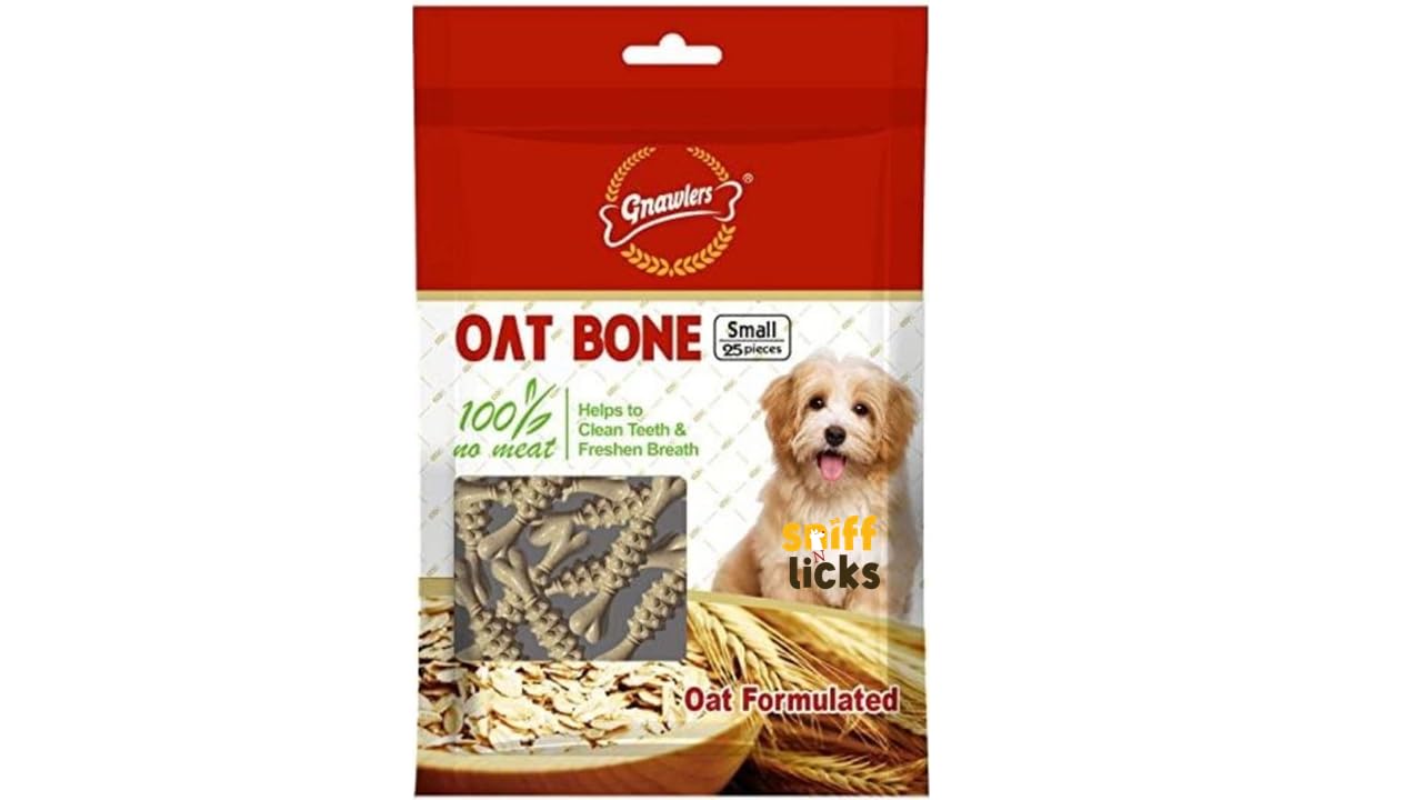 Gnawlers Oat Bone Dog Treat, 225 g (25 Pieces, Small) (Oat Bone) Pack of 2 - by SNiff N Licks (B0CWD99XLT) Amazon Price History, Amazon Price Tracker