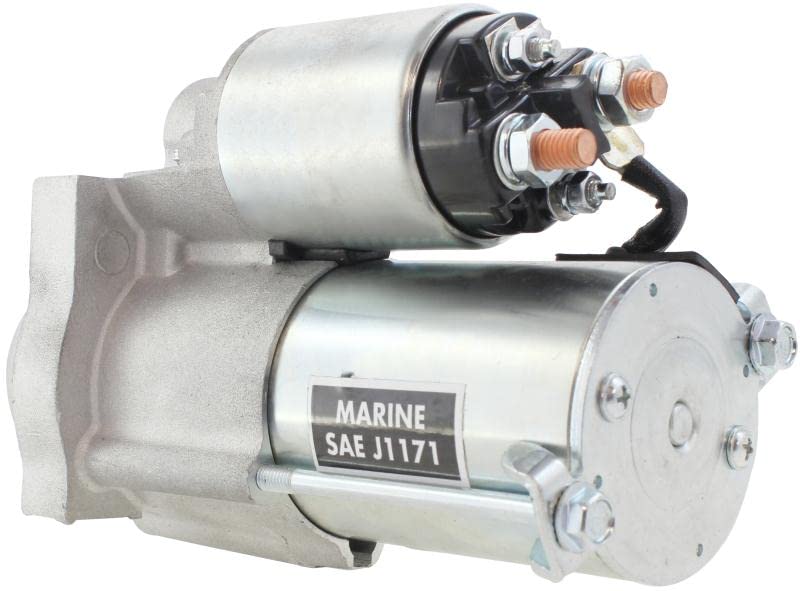 New Professional Grade 12V Starter Compatible with Pleasurecraft Marine Engine 364CI, 6.0L 8cyl, 2003 2004 2005 2006 2007 Replaces 9000887 RA122019 30462 18-6443 71-01-6931 91-01-4591 21677590