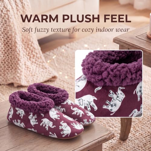Image of Cozylook Fuzzy Slippers for Women Indoor Soft Sole Slipper Socks
